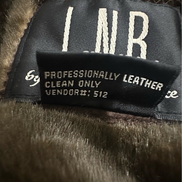 VTG Chocolate Brown Suede Leather Faux Fur Penny Lane Coat Medium Petite 70s - Picture 15 of 15